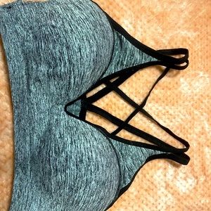 Strappy sports bra